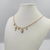 Colar choker coração, chave e cadeado pendurado - comprar online