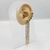 Piercing fake folheado a ouro - brinco ear cuff 5 strass grande com franja cravejada