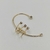 Ear cuff 2 strass + 3 Pedras Cristal