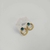 Brinco Circulo Textura de bolinha + Strass - Rosana Bijoux 