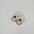 Brinco Circulo Textura de bolinha + Strass - Rosana Bijoux 