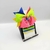 Conjunto infantil laço + kit de pulseiras - Flor Sorriso Colorido Neon - Rosana Bijoux 