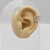 Piercing fake folheado a prata 3 voltas bolinhas