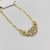 Pulseira 2 bolinha dourada + 2 circulos ligados cravejado - comprar online