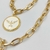 Conjunto Colar + Pulseira Paz Elo pequeno esmaltado - Branco - Rosana Bijoux 