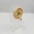 Brinco Argola Lisa Larga - Formato curva com bolinha - Rosana Bijoux 