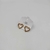 Brinco Coração de strass - Goiaba - Rosana Bijoux 