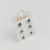 Trio de brincos - Azul bebê - comprar online