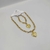 Conjunto Colar + Pulseira elo pequeno - Coração Trabalhado - comprar online