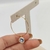 Brinco Argola Fina + Cristal Transparente Pendurado - comprar online