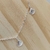 Tornozeleira folheado a prata - 3 Conchas pendurada - comprar online