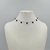 Colar Choker Zircônias pendurada - Preto - Rosana Bijoux 