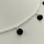 Colar Choker Zircônias pendurada - Preto na internet