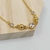 Pulseira Corrente Fina Strass Grande + 2 Bolinha com mini strass