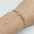 Pulseira Corrente Fina Strass Grande + 2 Bolinha com mini strass na internet