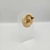 Piercing fake folheado a ouro 3 voltas cravejado - Esmeralda na internet