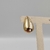 Brinco folheado a ouro - Gota Media Lisa - Rosana Bijoux 