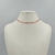 Colar Choker folheado a ouro - bolinhas junta esmaltada - Rosa - comprar online