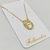 Colar Oval com Borda de Zircônia letra - (F) - comprar online