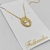 Colar Oval com Borda de Zircônia letra - (P) - comprar online