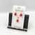 Conjunto folheado a ouro - colar + brinco Gota com borda - Vermelho