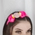 Tiara Infantil - Laço circulo Granulado com pom pom - Rosana Bijoux 