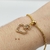 Pulseira cordão baiano 2 mm - Coração mosquetão cravejado na internet