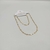 Conjunto Colar + Pulseira Corrente - Mini Prisma Liso + Prisma Martelado - comprar online
