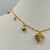 Colar choker Coração florzinhas com textura + Coração e strass pendurado na internet