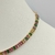Colar choker cravejada zircônia Pequena quadrada - Colorido na internet