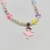 Conjunto infantil 3 em 1 - Colar, kit de pulseiras e laço - Pingente Bailarina - comprar online