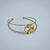 Bracelete vazado fino - Circulo trabalhado no meio - loja online