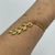 Bracelete Folheado a ouro - Design ramos de flor - comprar online