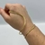 Bracelete Folheado a ouro - Design moderno - Rosana Bijoux 