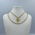 Colar Choker Duplo veneziana fina - Árvore
