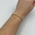 Bracelete Folheado a ouro - Design Moderno ondulado - Rosana Bijoux 