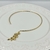 Choker Gargantilha Folheado a ouro - Aro design Ramos de flor