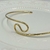 Choker Gargantilha Folheado a ouro - Aro Mini curved - Rosana Bijoux 