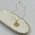 Colar Folheado a ouro - (Jesus) na medalha riscada - Rosana Bijoux 