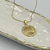 Colar Folheado a ouro - (Jesus) na medalha riscada - comprar online