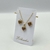 Conjunto colar + brinco Folheado a ouro - Coração com borda (Vinho claro) - Rosana Bijoux 