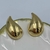 Brinco Folheado a ouro - Curved (M) - comprar online