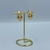 Brinco Folheado a ouro - Curved (M)