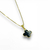 Conjunto colar + brinco Folheado a ouro - Inspiração Virginia Fonseca corrente veneziana (trevo Preto) - loja online