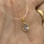 Colar Bijuteria - Gota pequena pontuda de zircônia náilon - comprar online