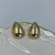 Brinco Folheado a ouro - Gota pequena lisa