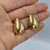 Brinco Folheado a ouro - Gota pequena lisa na internet