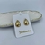 Brinco Folheado a ouro - Gota pequena lisa - Rosana Bijoux 