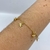 Pulseira Folheado a ouro - Corrente Fina - Estrela Pontuda + estrela riscada - comprar online