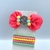 Conjunto infantil laço + kit de pulseiras - Com pin Granulado Colorido Pompom - Rosana Bijoux 